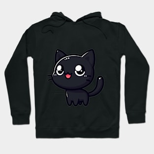 CUTE BLACK CAT Hoodie